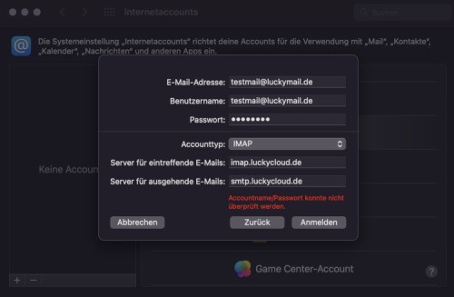MacOS%20Mail%20Servereinstellungen MacOS%20Mail%20Servereinstellungen