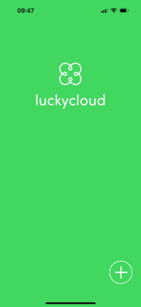 luckycloud_iOS01_Anmelden