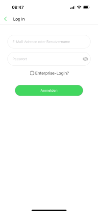 luckycloud_iOS02_Anmelden