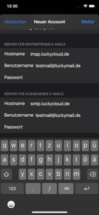 iPhone%20Mailserverdaten