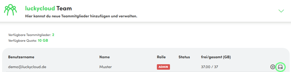 luckycloud_Benutzerverwaltung03a_Speicherplatz
