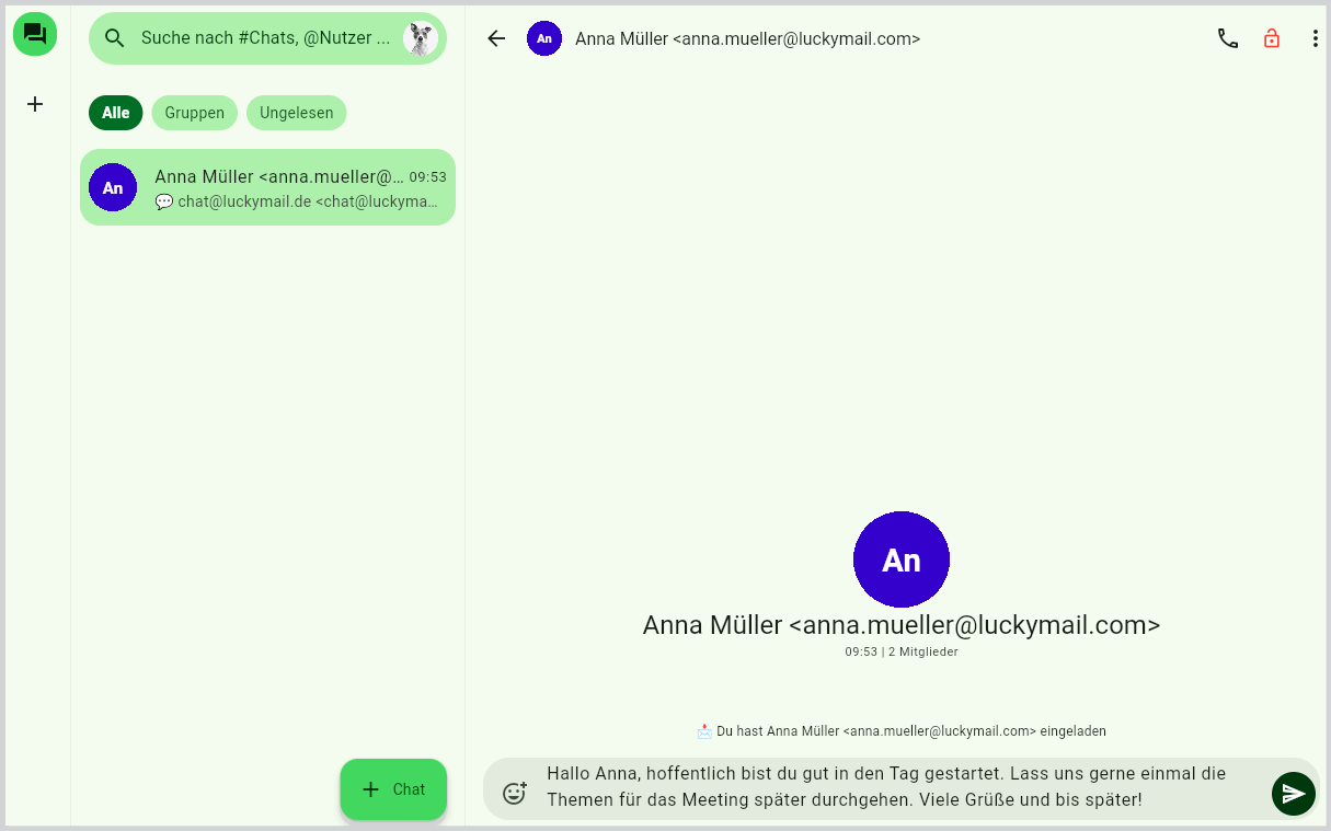 Start a Private Chat | Docs