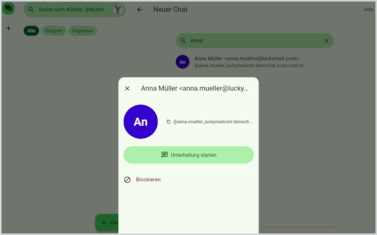Start a Private Chat | Docs